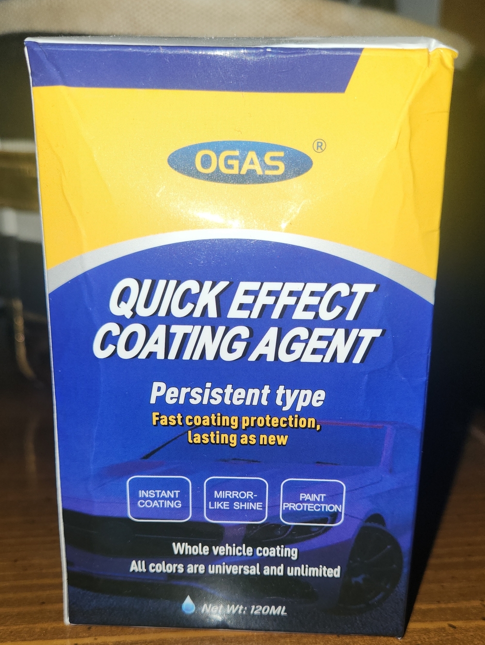 OGAS Quick Effect Coating Agent - Blue & Yellow Packaging
